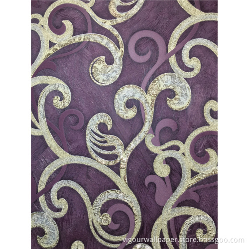 Waterproof PVC wallpaper Hotel Wall Paper Home Decoration